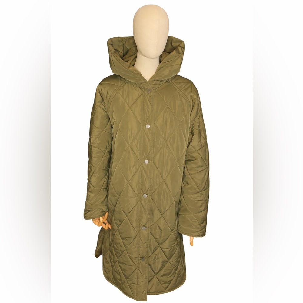 🫒✨ JJXX Quilted Hooded Longline Coat – Effortless Cool Girl Energy ✨🫒